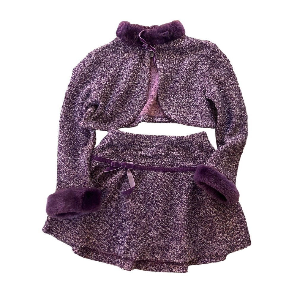 Bitty Baby by American Girl RARE Retired 2006 Pretty‎ Plum Shawl Skirt Set Sz L